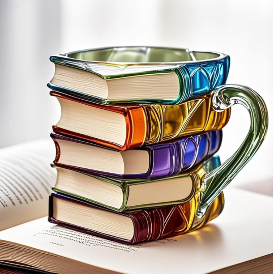 Taza de Libro Aurora 3D Hecho a Mano