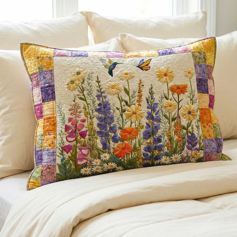 Funda de Cojín Acolchada - Floral Intemporal