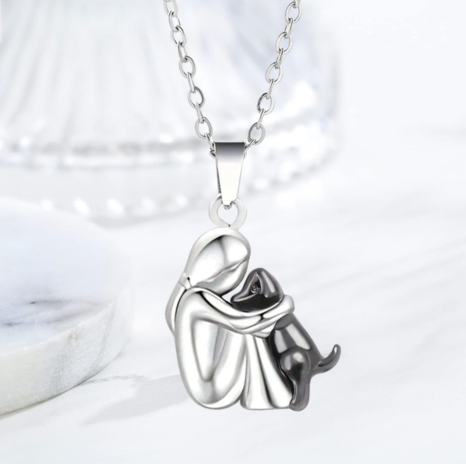 Collar de la suerte con motivo de perro