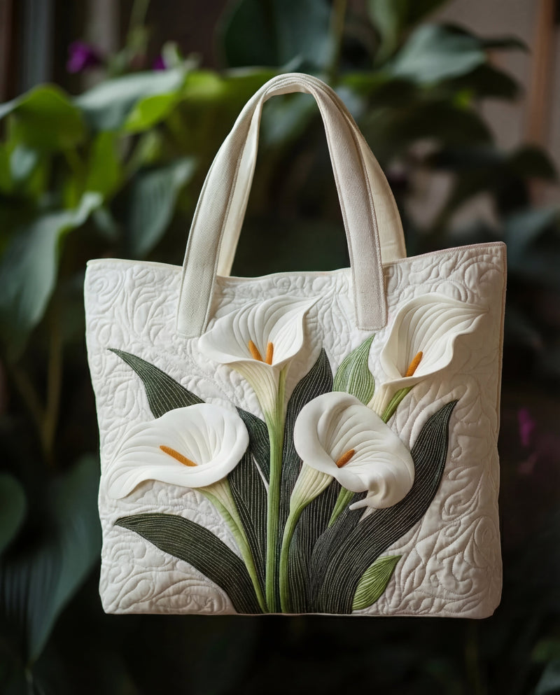 Bolso Artesanal Acolchado "Concha Blanca"